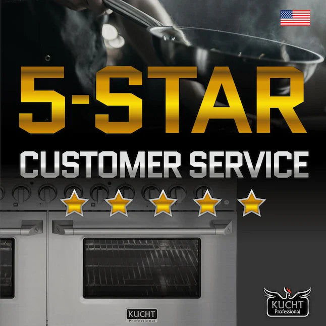 Kucht 30-in Deep Recessed 4 Burners Convection Oven Freestanding Dual Fuel Range In Stainless Steel