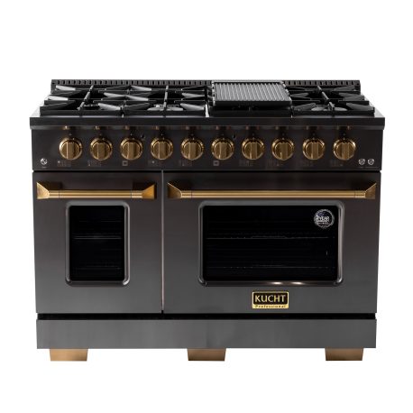 KUCHT Gemstone Professional 48-Inch 46.7 Cu. Ft. Dual Fuel Range with Sealed Burners and Convection Oven