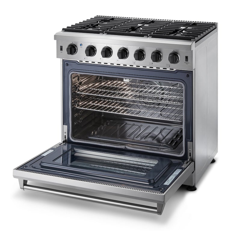 Thor Kitchen 36 in. 6.0 Cu. Ft Professional Gas Range in Stainless Steel