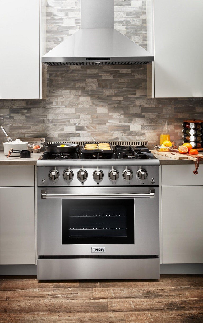 Thor Kitchen 36 in. Professional Gas Range in Stainless Steel