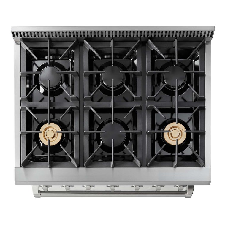 Thor Kitchen 36 in. Professional Gas Range in Stainless Steel