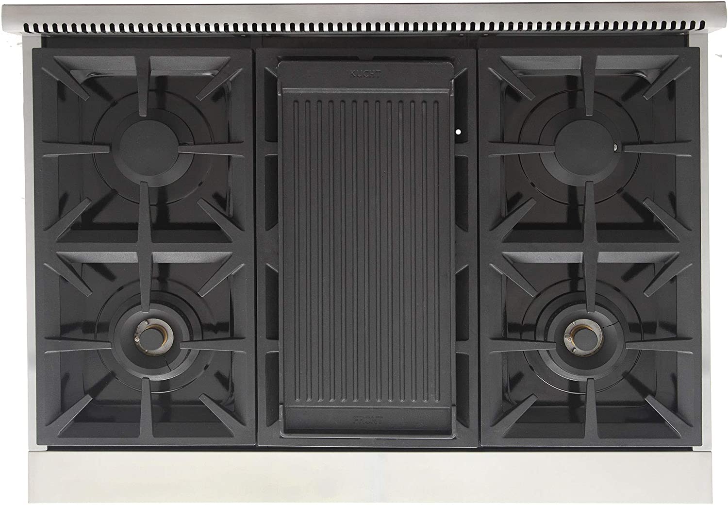 Kucht 36-Inch Gas Range in Stainless Steel with Blue Knob (KFX360-B)