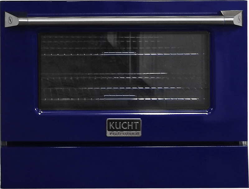 Kucht 30-Inch Pro-Style Dual Fuel Range in Stainless Steel with Blue Oven Door (KDF302-B)