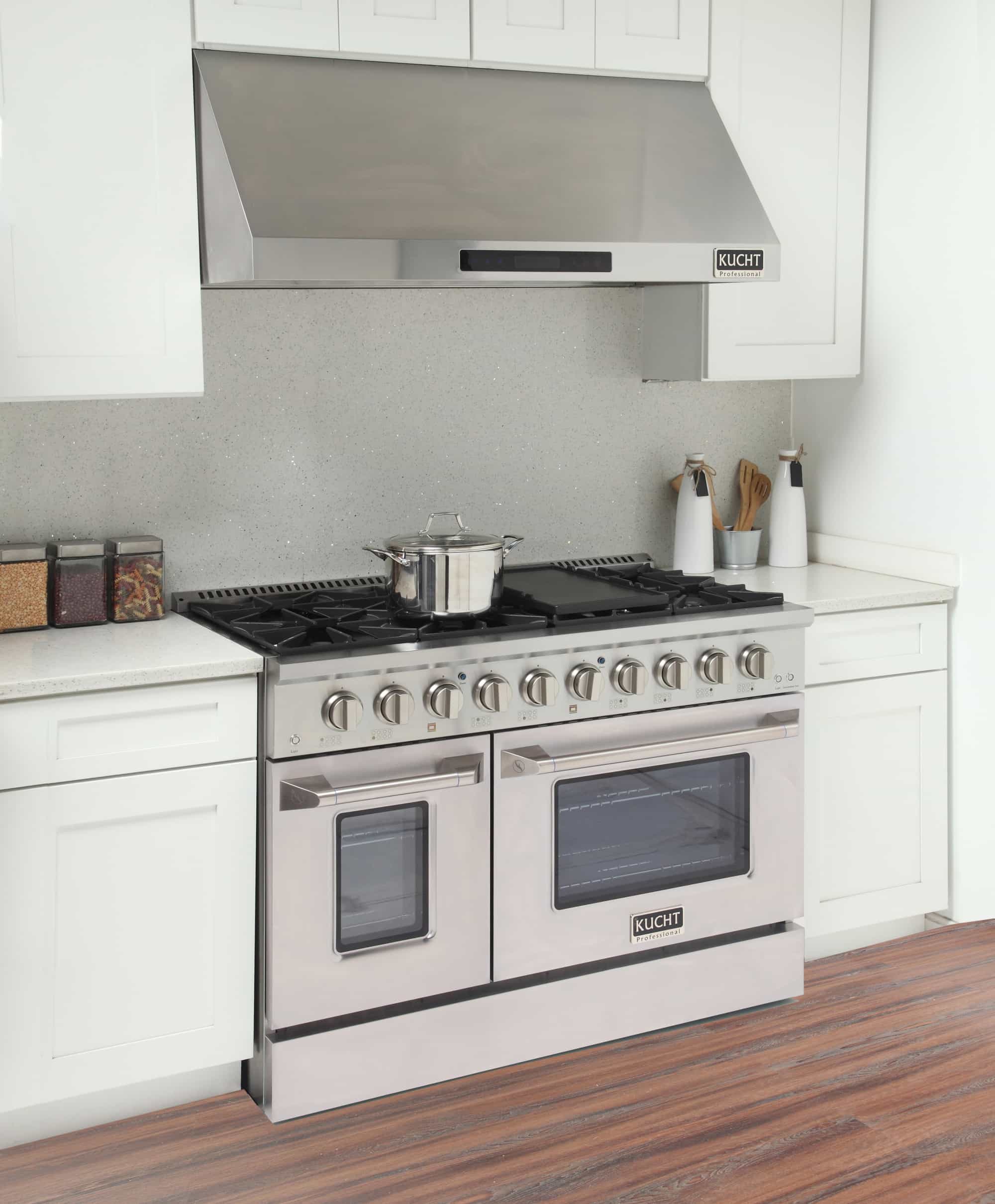Kucht 48-Inch Pro-Style Dual Fuel Range in Stainless Steel (KDF482-S)