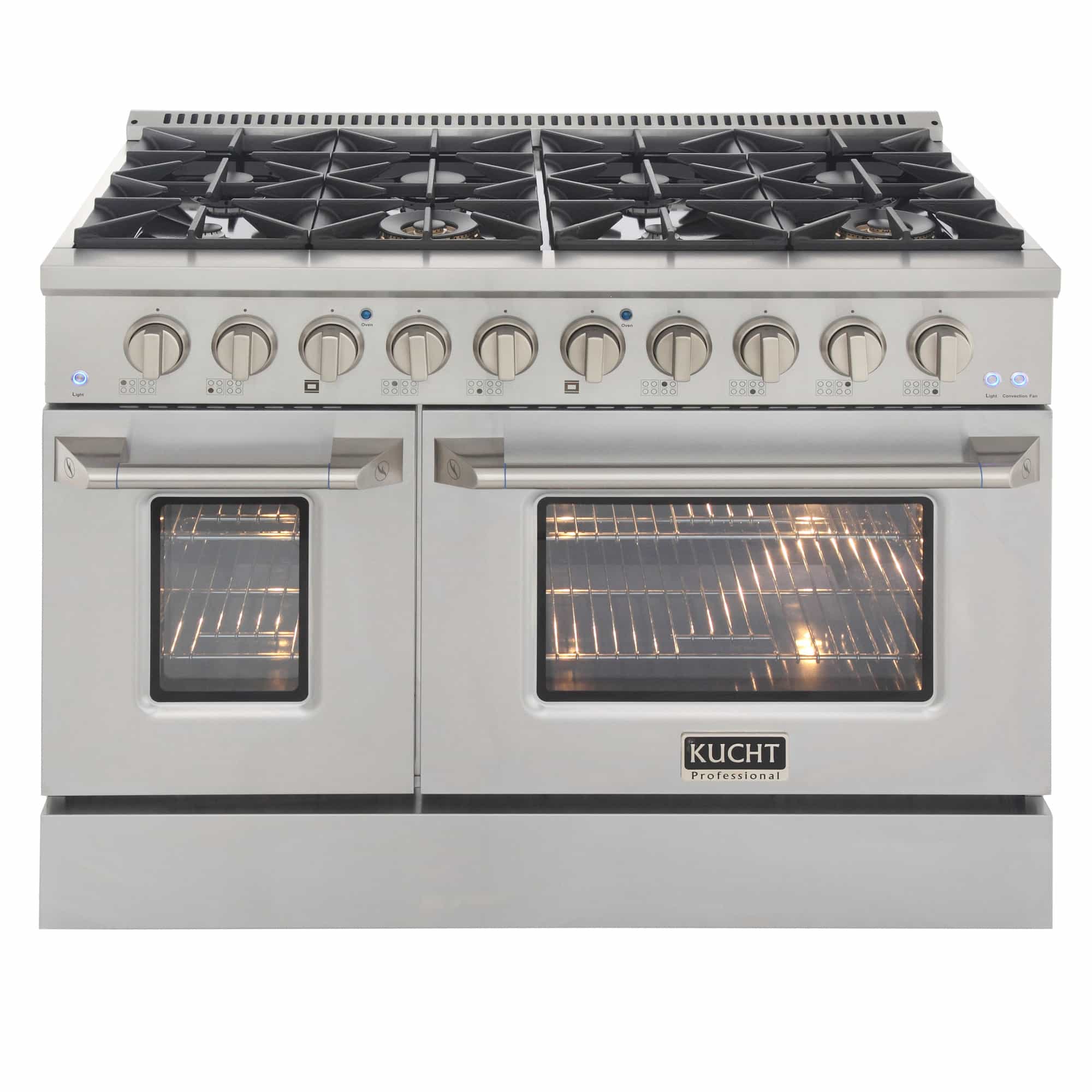 Kucht 48-Inch Pro-Style Dual Fuel Range in Stainless Steel (KDF482-S)