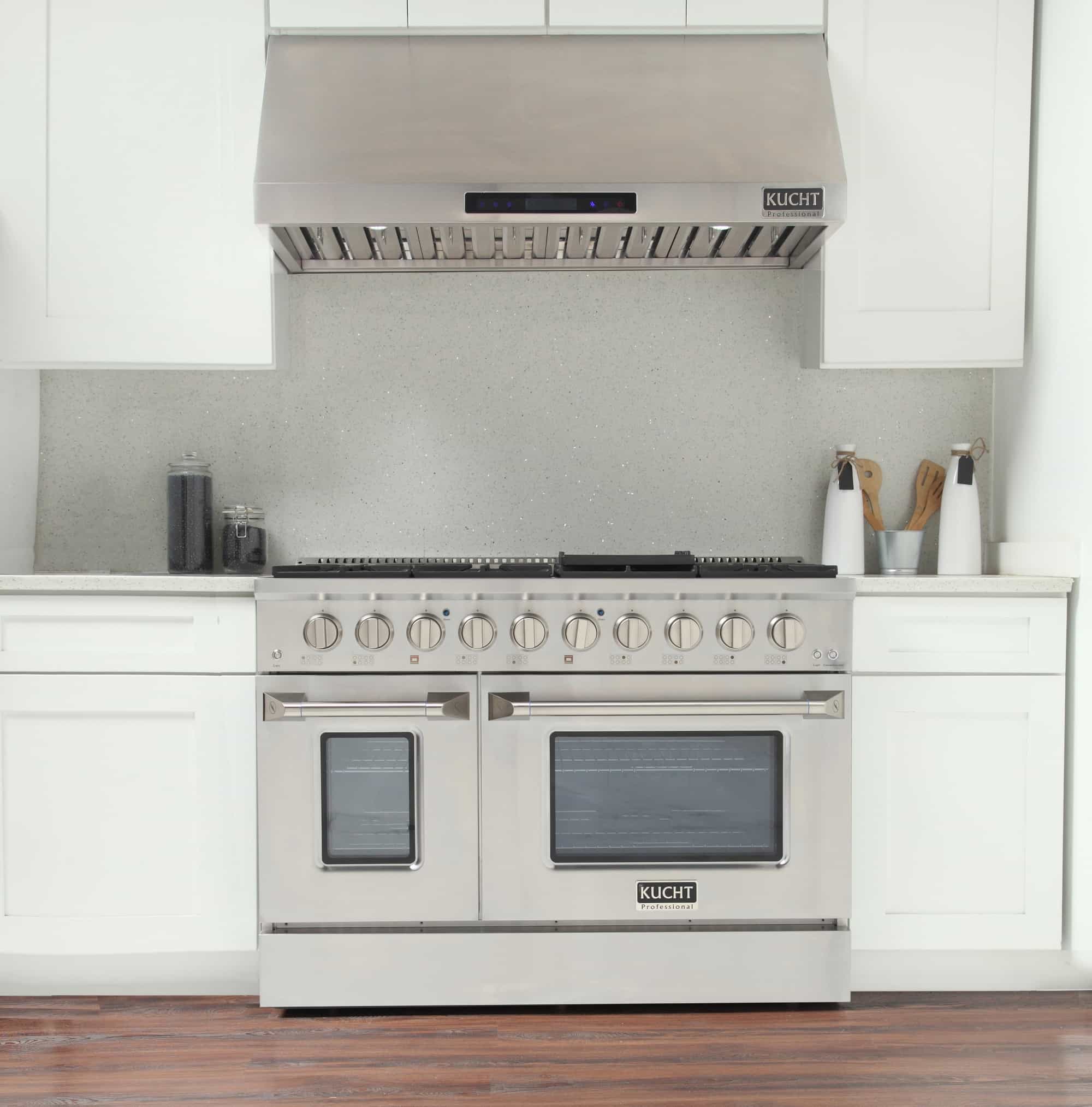 Kucht 48-Inch Pro-Style Dual Fuel Range in Stainless Steel (KDF482-S)