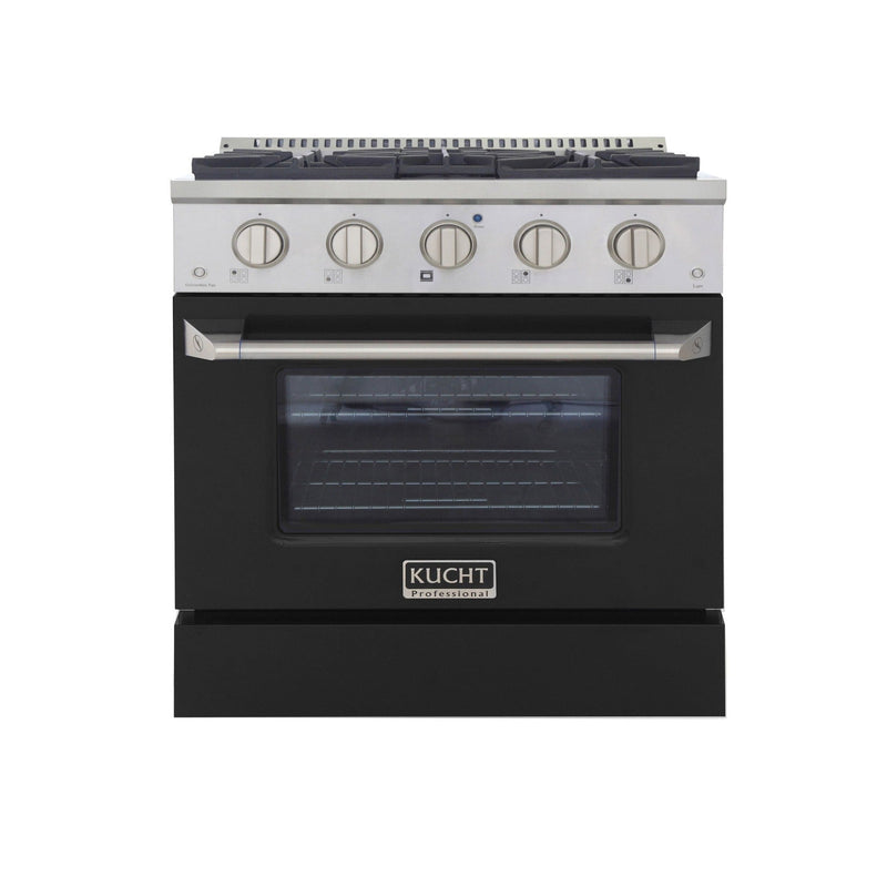 Kucht 30 in. 4.2 cu. ft. Professional All Gas Range in Stainless Steel with Color Options KNG301