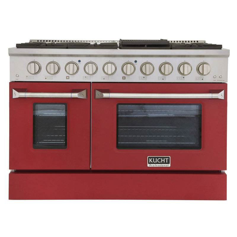 Kucht 48 in. 6.7 cu. ft. Professional All Gas Range in Stainless Steel with Color Options KNG481