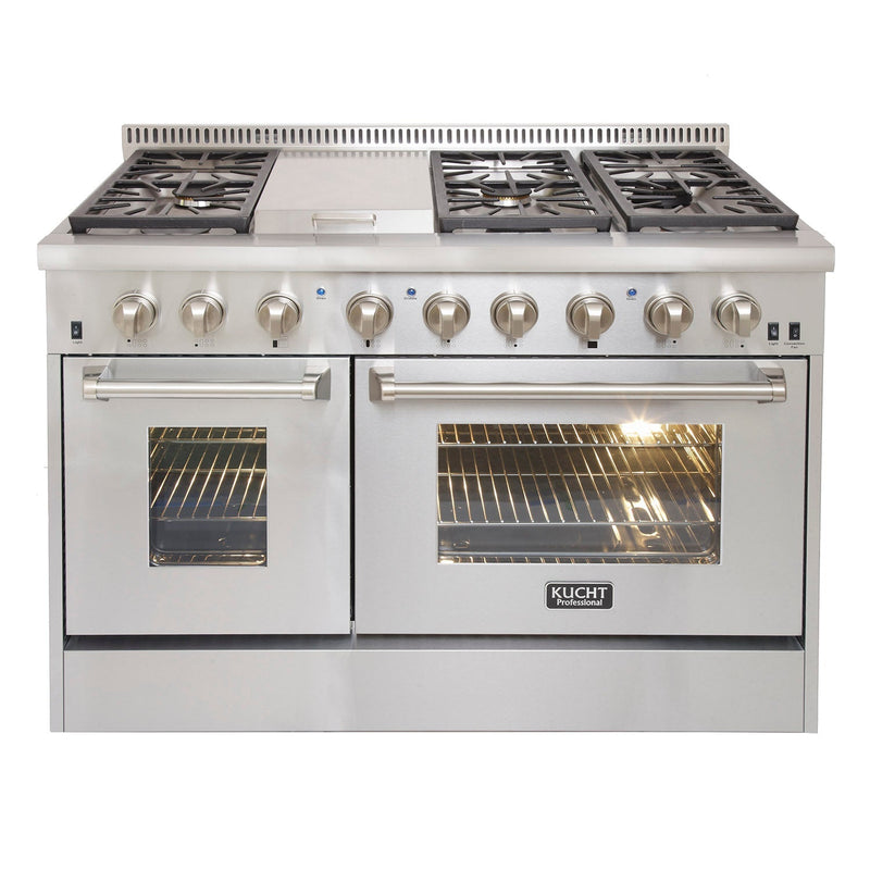 Kucht 48″ Freestanding Dual-Fuel Range KRD486F