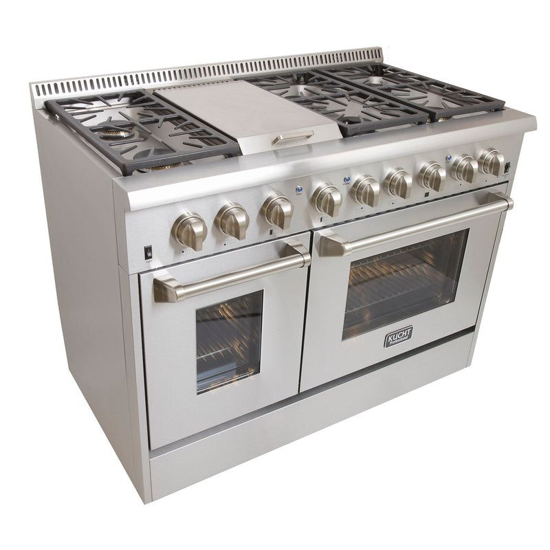 Kucht 48″ Freestanding Dual-Fuel Range KRD486F