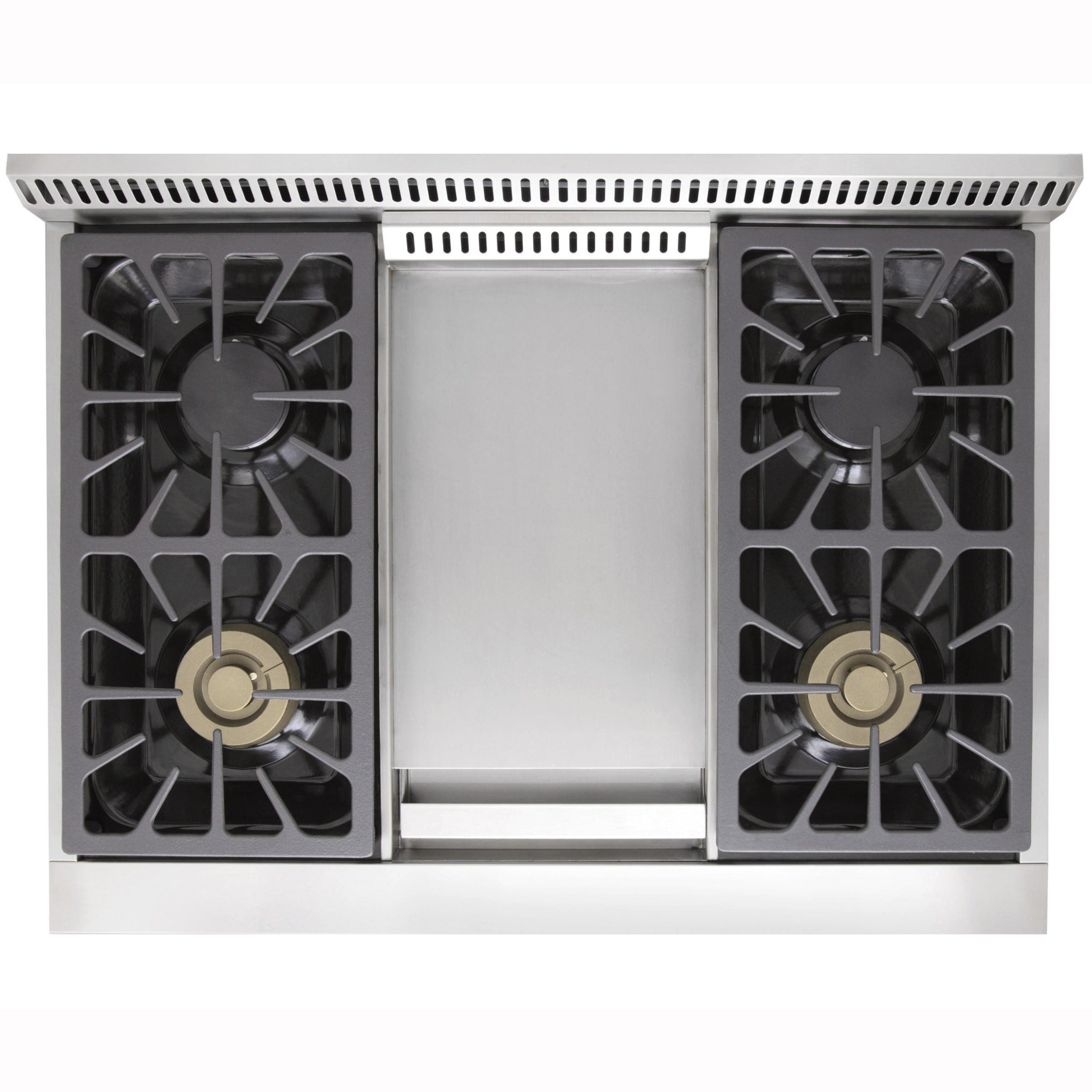 Kucht 36 in. 5.2 cu. ft. Professional All Gas Range in Stainless Steel and Accents KRG3609U