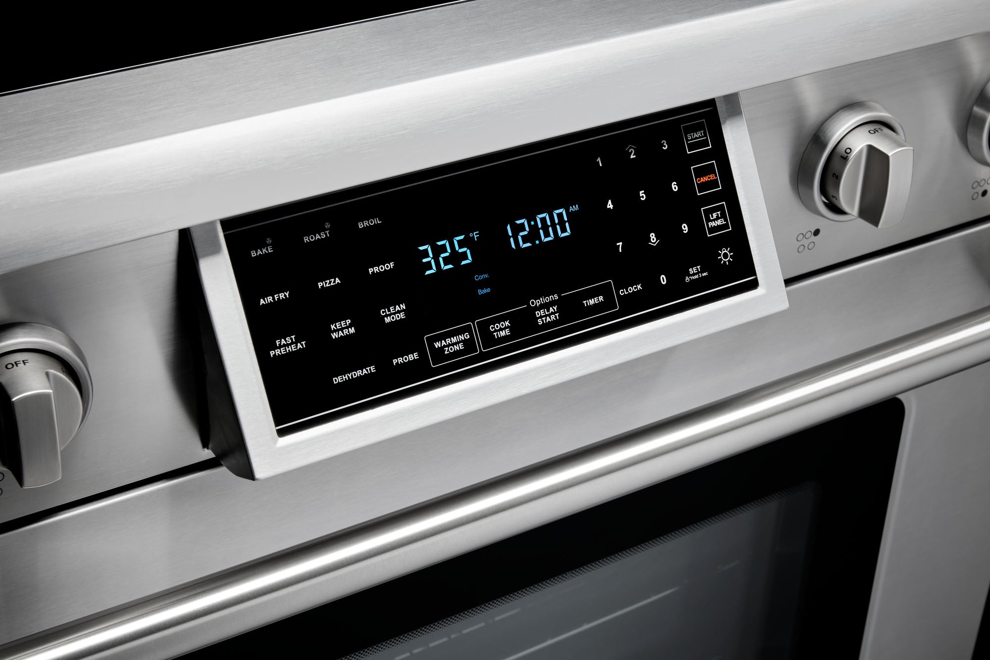 Thor Kitchen 36" Electric Range with 6.0 Cu. Ft. Self-Cleaning Oven, Air Fryer, and Tilt Panel in Stainless Steel (TRE3601)