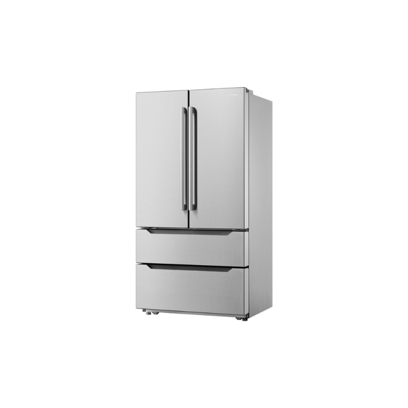 Cosmo 22.5 cu. ft. 4-Door French Door Refrigerator with Pull Handle in Stainless Steel, Counter Depth - COS-FDR225RHSS-G