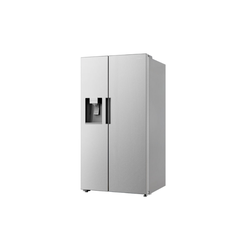 Cosmo 26.3 cu. ft. Side-by-Side Refrigerator with Water and Ice Dispenser in Stainless Steel - COS-SBSR263RHSS