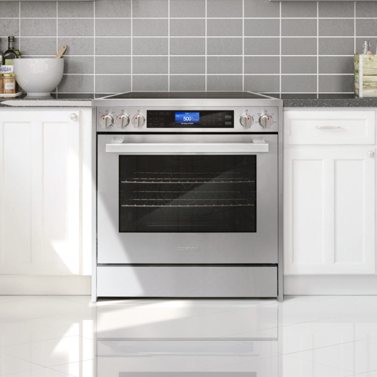 Cosmo Commercial-Style 30 in 5 cu. ft. Single Oven Electric Range with 7 Function Convection Oven in Stainless Steel - COS-305AERC