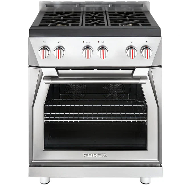 Forza 30" 5.2 cu. ft. Stainless Steel Pro-Style Gas Range - FR304GN