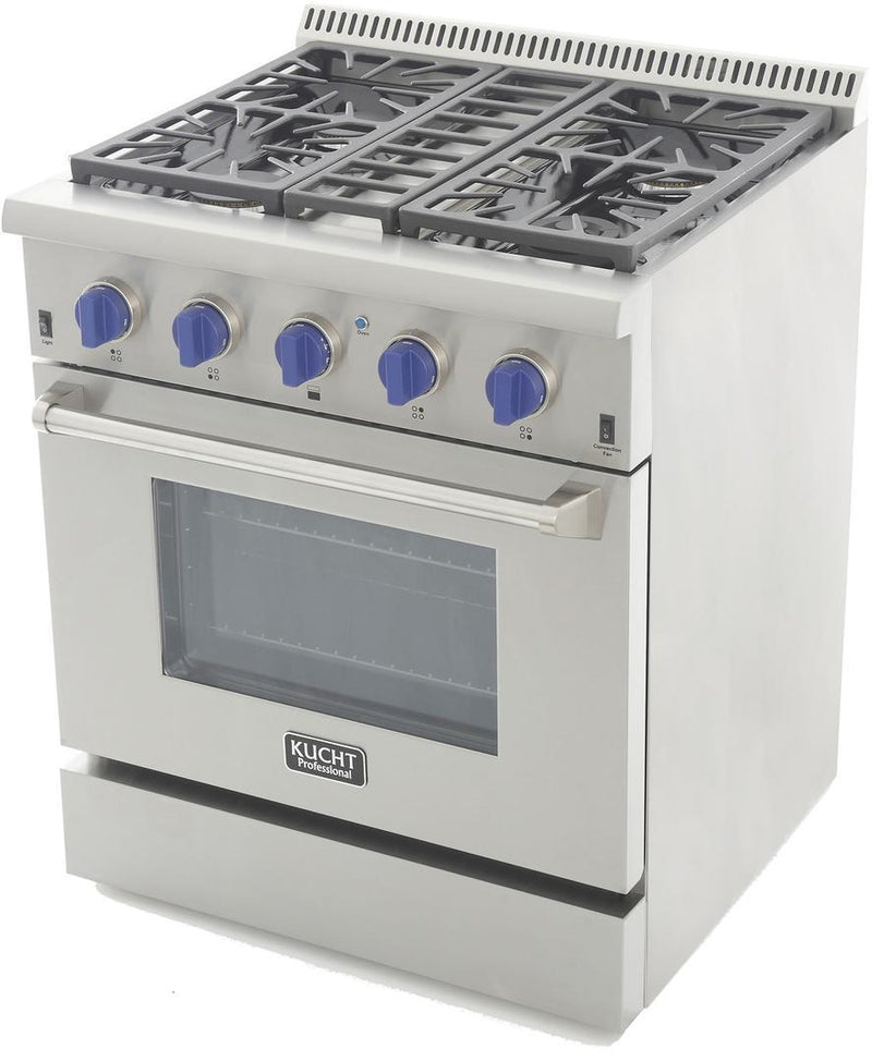 Kucht 30-Inch 4.2 Cu. Ft. PropaneAll Gas Range with Convection Oven in Stainless Steel (KRG3080U)