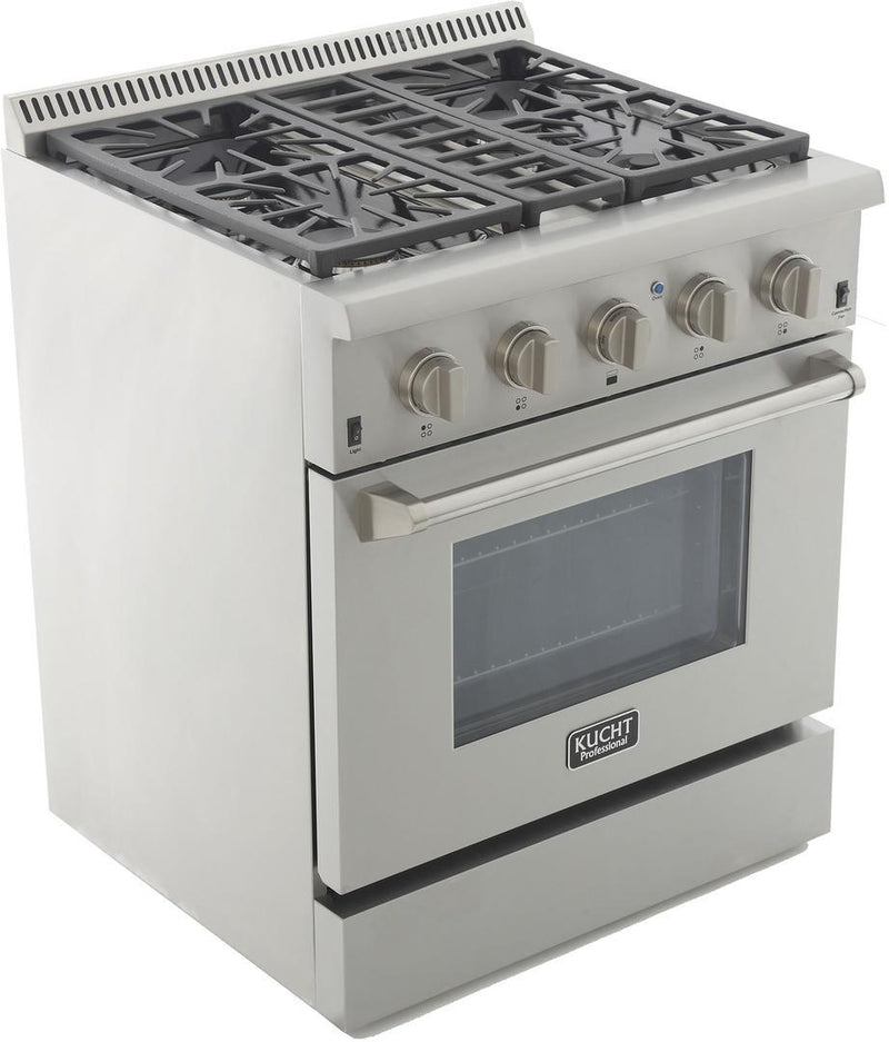 Kucht 30-Inch 4.2 Cu. Ft. PropaneAll Gas Range with Convection Oven in Stainless Steel (KRG3080U)