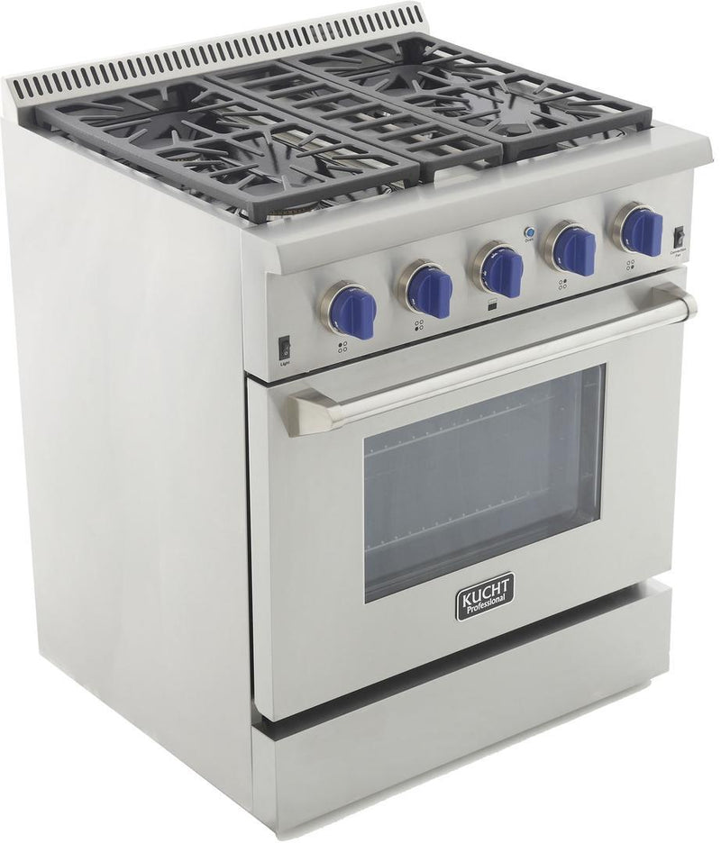 Kucht 30-Inch 4.2 Cu. Ft. PropaneAll Gas Range with Convection Oven in Stainless Steel (KRG3080U)