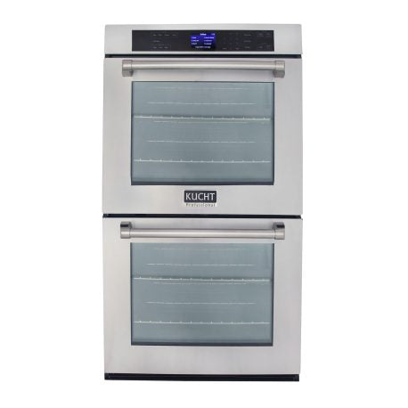 Kucht 30-Inch 10 cu. ft. Double Electric Wall Oven with True Convection and Self-Cleaning in Stainless Steel - KWO620