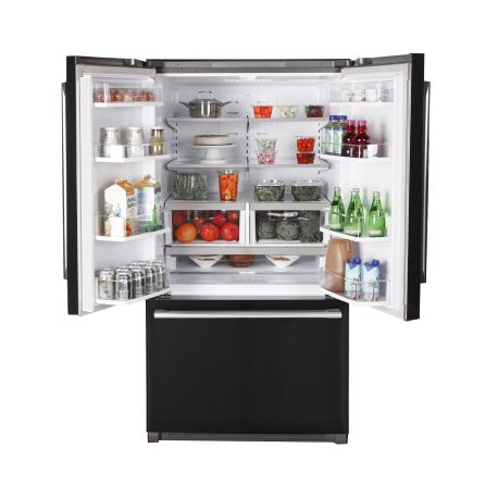 Kucht 36-Inch 26.1 Cu. Ft. French Door Refrigerator with Interior Ice Maker in Black - K748FDS-K