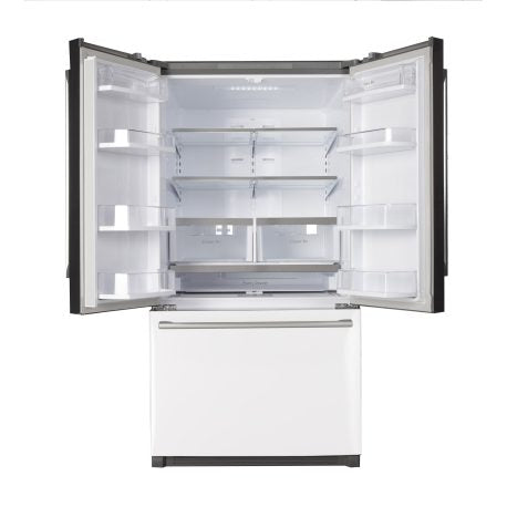 Kucht 36-Inch 26.1 Cu. Ft. French Door Refrigerator with Interior Ice Maker in White - K748FDS-W