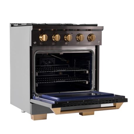 KUCHT Gemstone Professional 30-Inch 4.2 Cu. Ft. Dual Fuel Range with Sealed Burners and Convection Oven - KED304