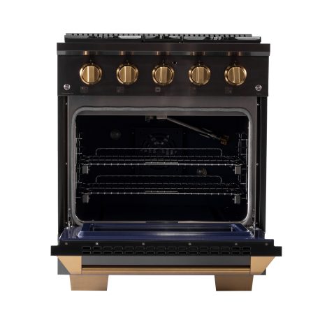 KUCHT Gemstone Professional 30-Inch 4.2 Cu. Ft. Dual Fuel Range with Sealed Burners and Convection Oven - KED304