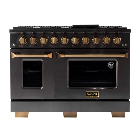 KUCHT Gemstone Professional 48-Inch 46.7 Cu. Ft. Dual Fuel Range with Sealed Burners and Convection Oven - KED484
