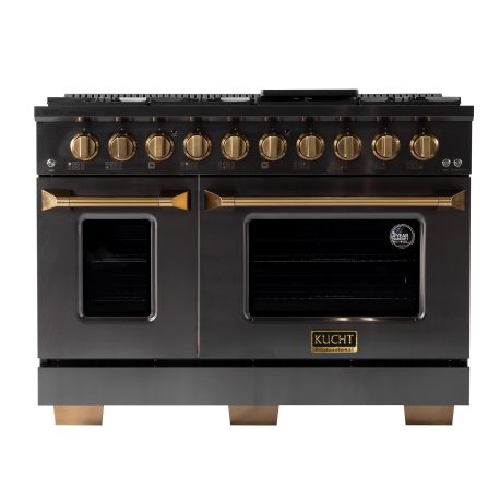 KUCHT Gemstone Professional 48-Inch 6.7 cu. ft. Range with Sealed Burners with Gold Accents 