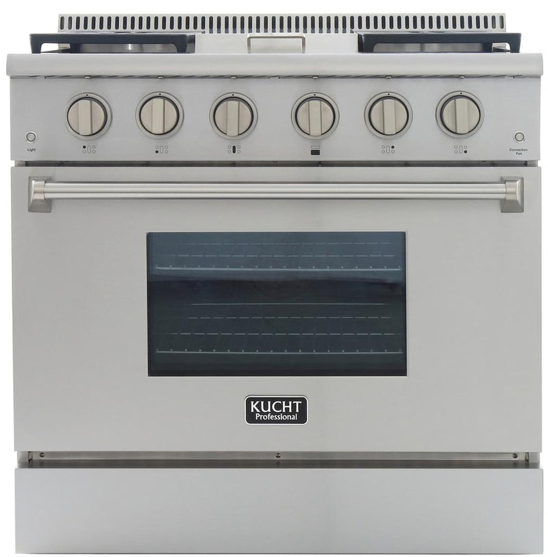 Kucht 36-Inch 5.2 Cu. Ft. Gas Range with Griddle in Stainless Steel (KRG3609U)