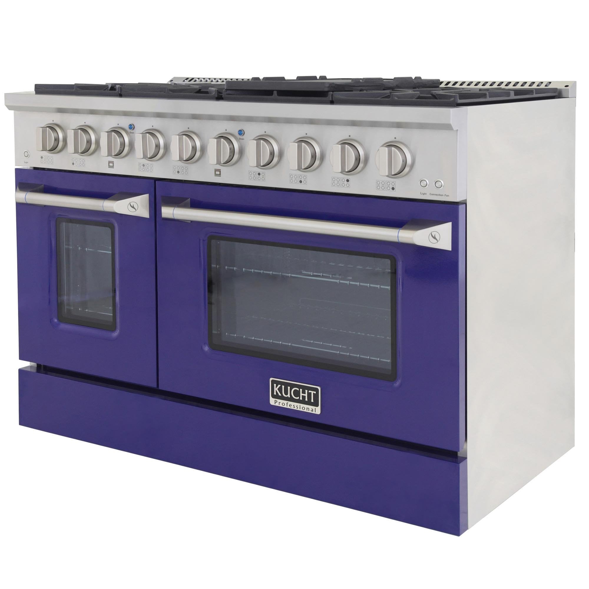Kucht 48-Inch 6.7 Cu. Ft. Gas Range with Grill/Griddle in Blue (KNG481-B)