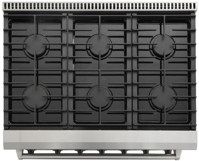 Thor Kitchen 36 in. 6.0 Cu. Ft Professional Gas Range in Stainless Steel