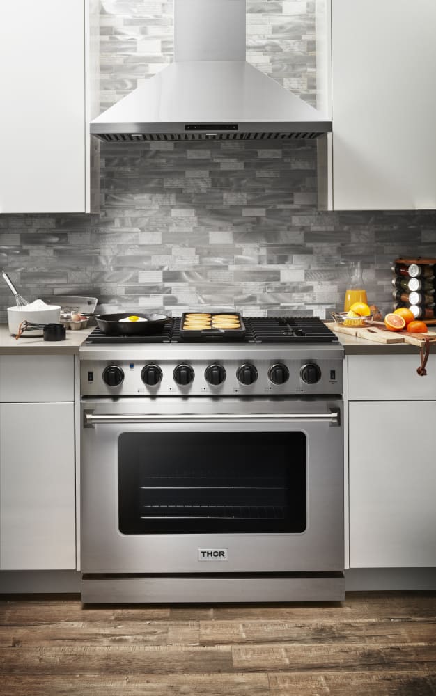 Thor Kitchen 36 in. 6.0 Cu. Ft Professional Gas Range in Stainless Steel