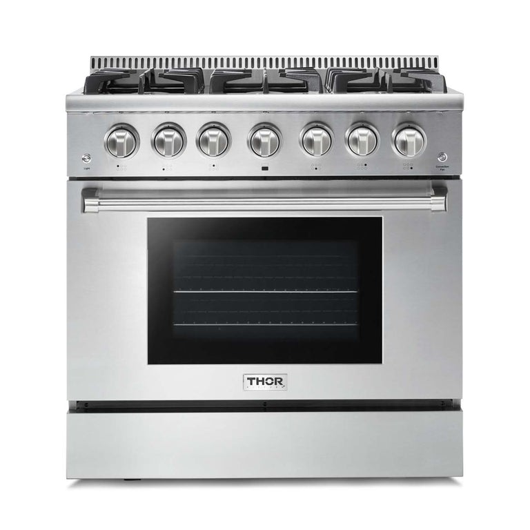 Thor Kitchen 36 in. Professional Gas Range in Stainless Steel - HRG3618U