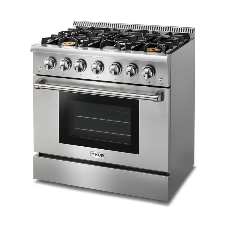 Thor Kitchen 36 in. Professional Gas Range in Stainless Steel - HRG3618U