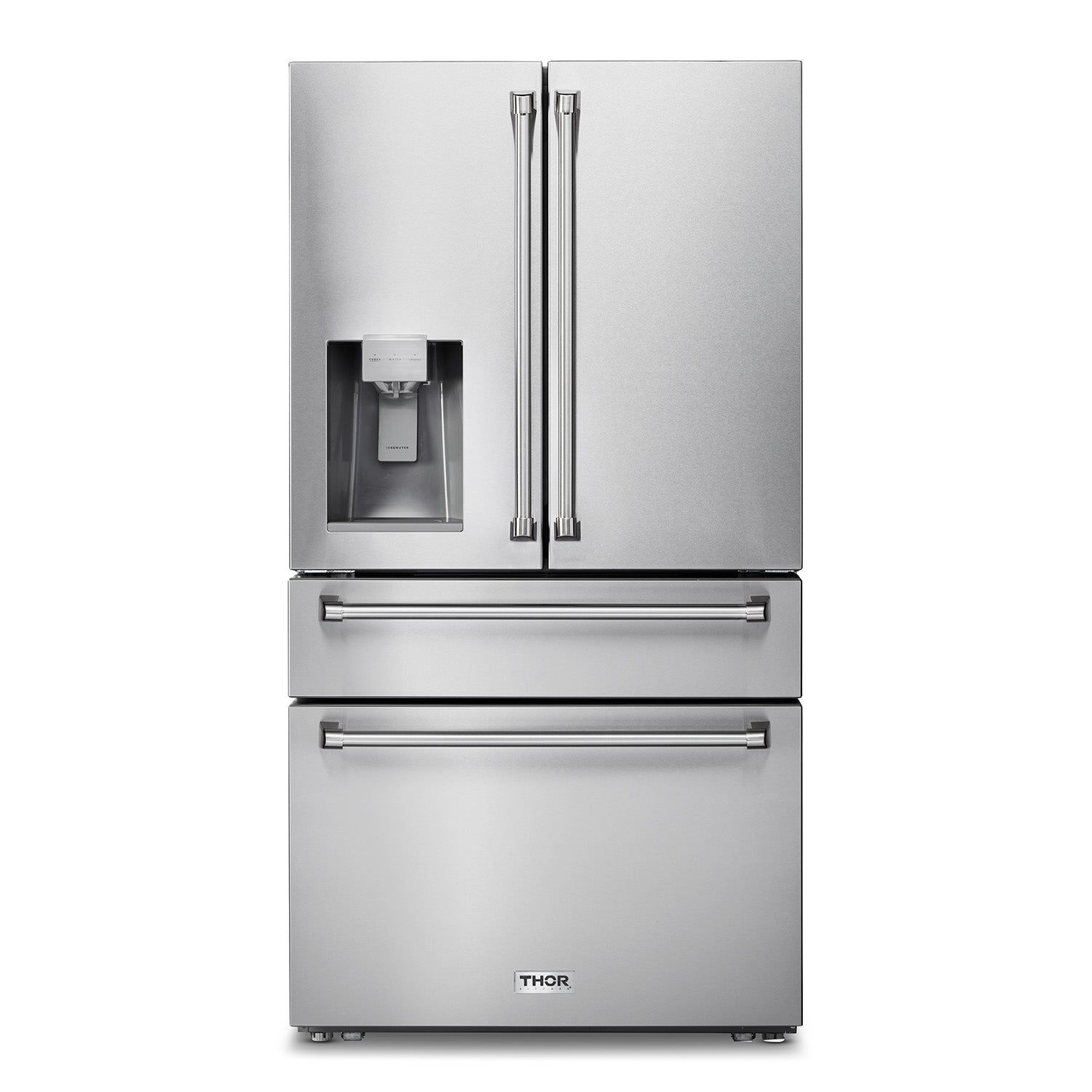 Thor Kitchen 36 Inch Professional French Door Refrigerator with Ice and Water Dispenser TRF3601FD